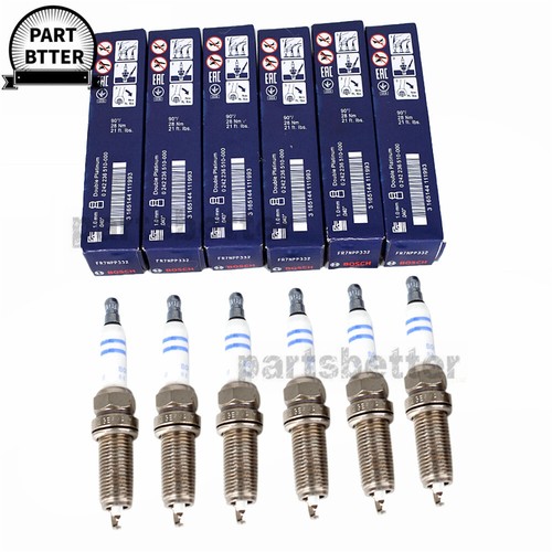 6Pcs Bosch Spark Plugs Platinum 12122158253 For BMW X5 E60 E83 E85 E90 USA NEW - Picture 2 of 4