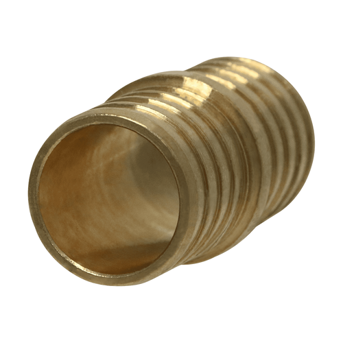 10 Pcs XFITTING Pex Coupling, 1" x 1", Pex B Crimp, Straight Coupling, Brass - Picture 2 of 8