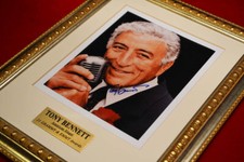 TONY BENNETT Best Signed AUTOGRAPH, FRAME, Plaque, COA, UACC RD#228, FREE SHIP!