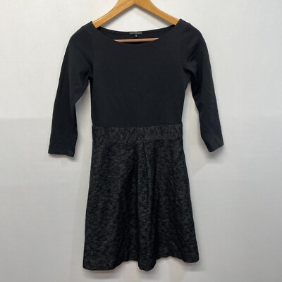green emerald velvet dress 3/4 Sleeve Fit & Flare Dress main image 1