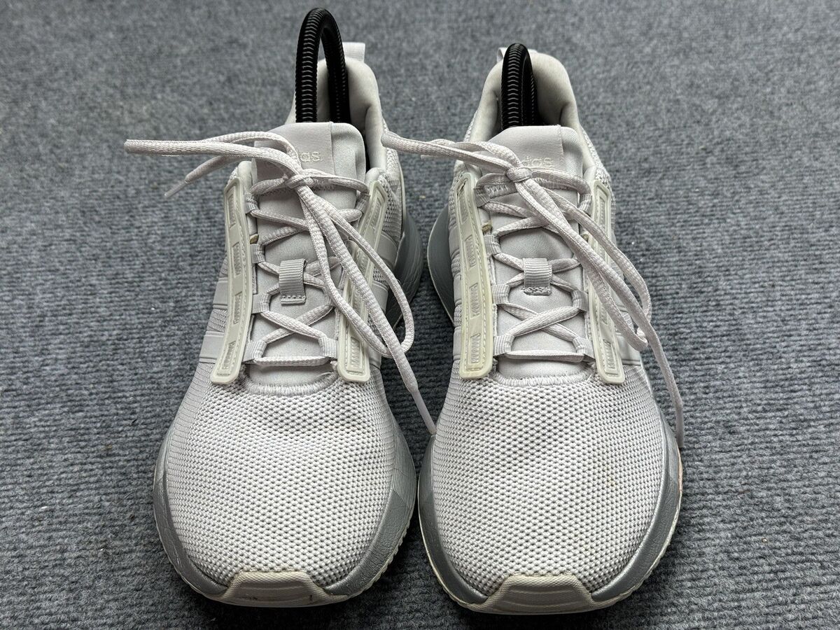 Adidas Cloud Foam Shoes Womens Size 7.5 White Silver Pink Adidas Cloud Foam Shoes Womens Size 7.5 White Silver Pink