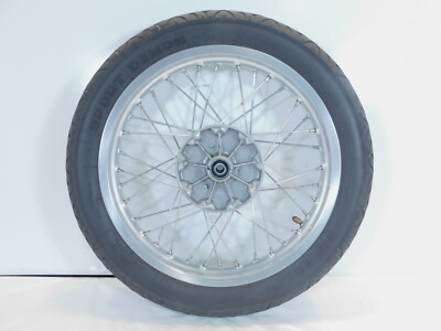2014 2018 Royal Enfield Continental Gt 535 Silver Laced Front Wheel Rim Tire Ebay