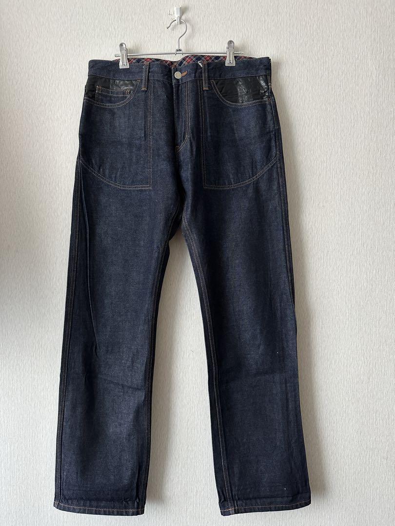 Comme Des Garcons Leather Denim Pants Size JP-M Men Japan Comme Des Garcons Leather Denim Pants Size JP-M Men Japan