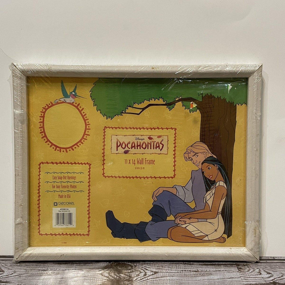 Vintage 90s Disney Pocahontas Wall Album 11 X 14 Picture Photo