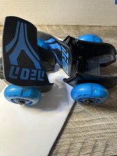 Yvolution Neon Blue Street Rollers Skates Adjustable Light Up Wheels