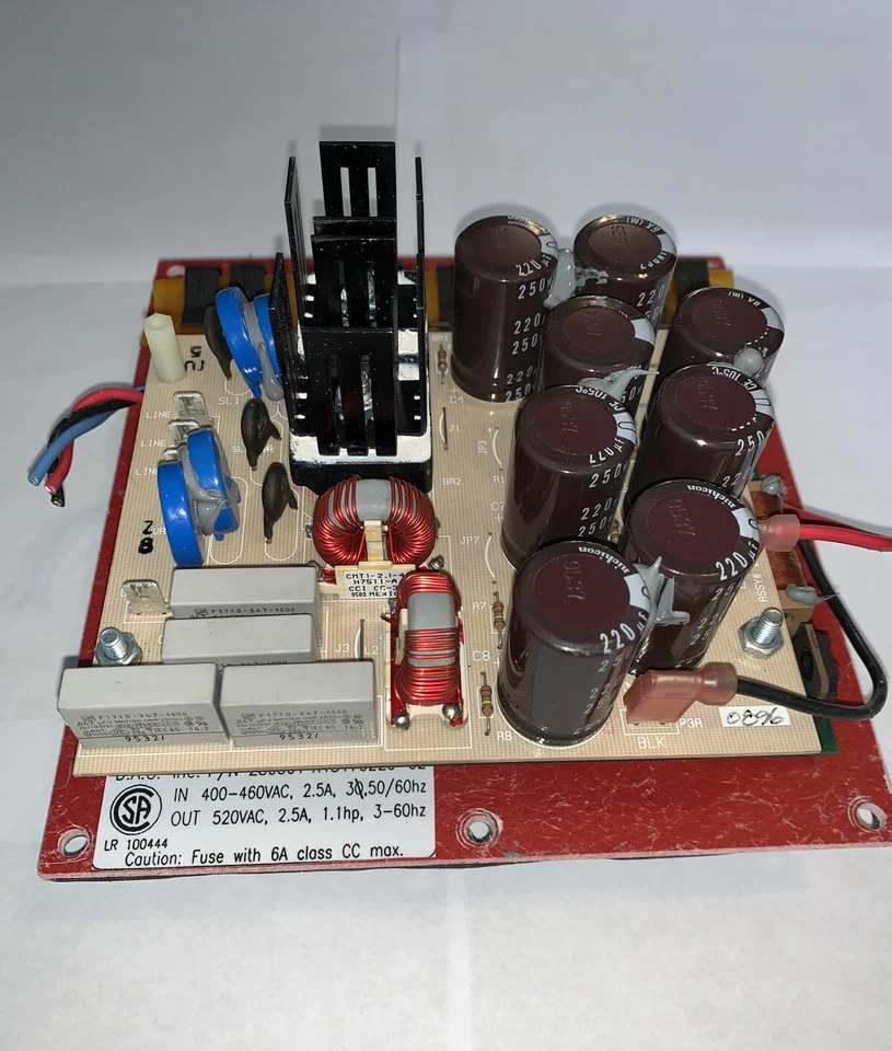 Placa de panel de control Trane X13170220-02 entradas 400-460 VCA salida 520 VCA LR 100444 Foto 2 de 4