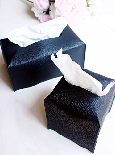 Large Tissue Box Cover Rectangular – Plus Size Extra Large/1Pack Black - Picture 3 of 6