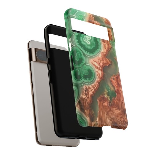 UV Print Mint Marble Resin Wood Phone Case for iPhone, Samsung Galaxy, Pixel - 第 155/163 張圖片