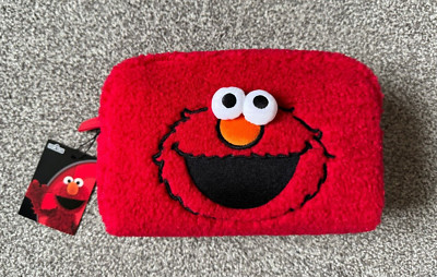 NEU + Etikett offizielle Sesamstraße x Primark flauschige ELMO Make Up / Kulturbeutel