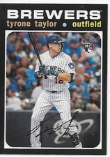 2020 Heritage Baseball HN Throwback Variations RC Tyrone Taylor Brewers