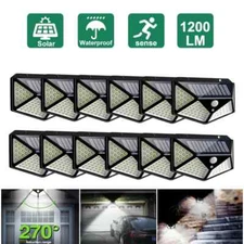 12X Solar Power 100LED Light PIR Motion Sensor Outdoor Security Lamp Wall Garden