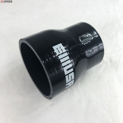 Brand NEW 2'' to 2.5'' Black Straight Silicone hose Coupler 4 layer polyester
