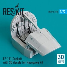 EF-111 Cockpit with 3D decals for Hasegawa ki...