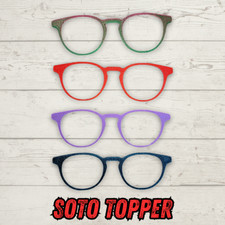 3D PRINTED Soto Pair Eyewear Compatible Blank Toppers W/ MAGNETS INSTALLED