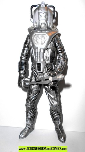Doctor Who 5.5 inch CYBERMAN LEADER Silver Nemesis Cyberleader action figures - Picture 2 of 3
