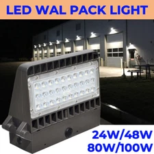 Commercial LED Wall Pack Light Fixture 24W 48W 80W 100W Outdoor Area Garden Lamp