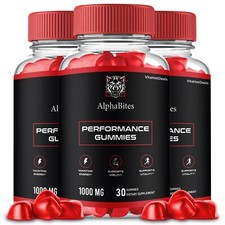 AlphaBites Gummies for Men, Maximum Strength Formula Supplement for Men 3 Pack 