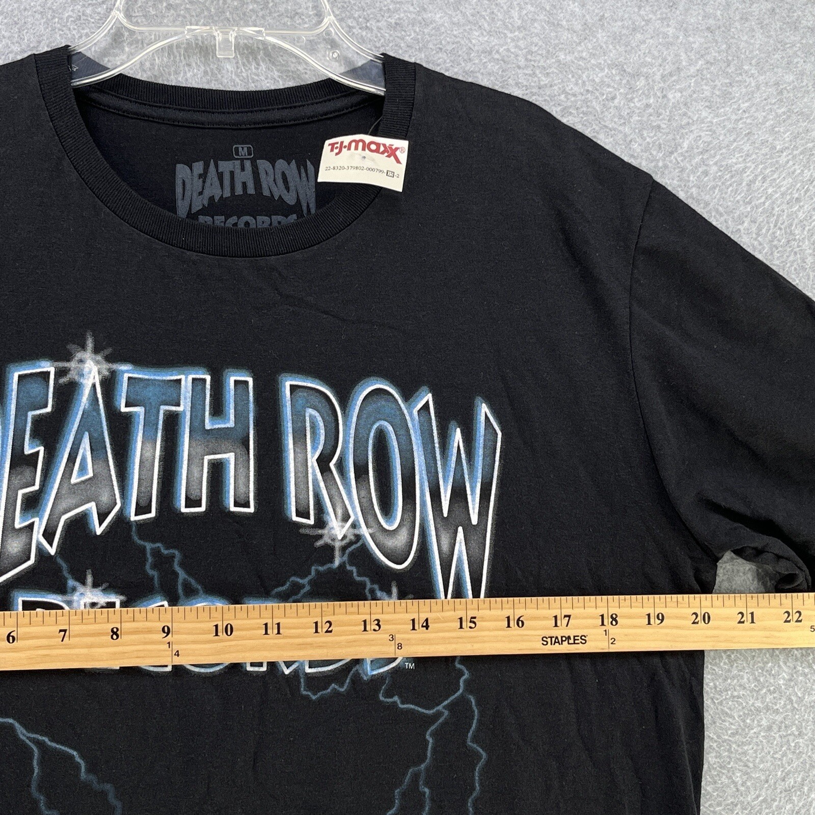 FILA T shirt da uomo nuova con etichette Death Row Records media M grafica cotone manica corta casual