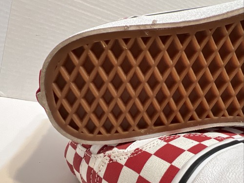 Vans Unisex Sk8 hi 721356 Red Checker Shoes Sneakers Size M8 W9.5 Perfect Cond. - Picture 8 of 12