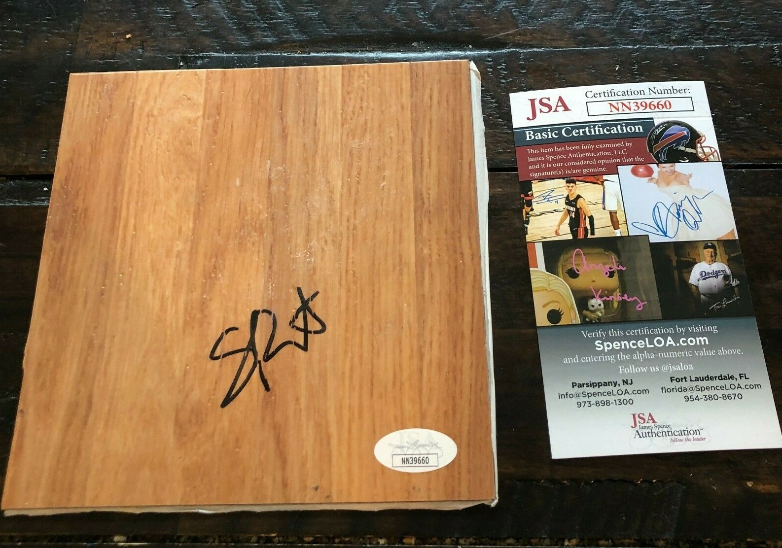 Shawn Respert Autographed Signed Michigan State Spartans () 6x6 Floor Piece W/ JSA COA 