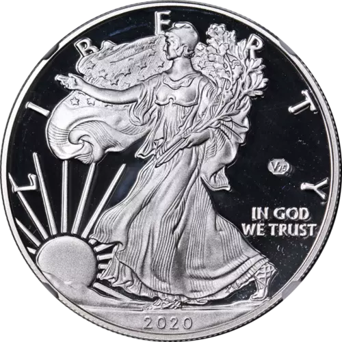 2020 W Proof Silver Eagle World War II V75 Privy NGC PF70 UCAM Mike Castle Auto