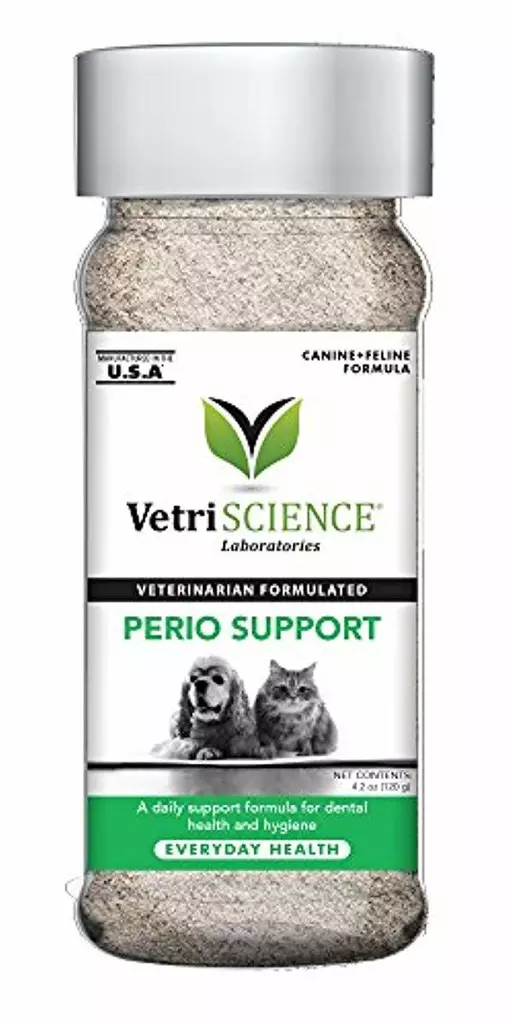 VETRISCIENCE Laboratories Perio Support Dental Health Powder for Cats Dogs 4.2oz
