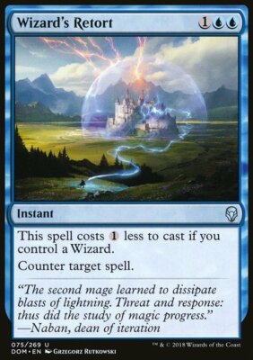 Magic the Gathering MTG Wizard's Retort (75) Dominaria   LP