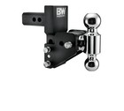 B&W Trailer Hitches Trailer Hitch Ball Mount - 2 in Model 7 Blk T&S Dual Ball fo