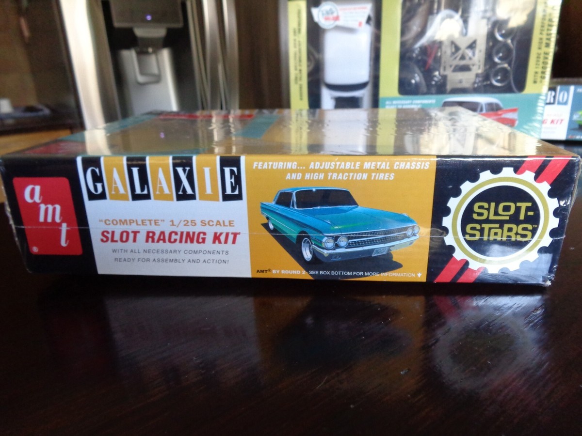 1961 FORD GALAXIE SLOT CAR KIT AMT ROUND 2 MODELS 1/25 SEALED | eBay