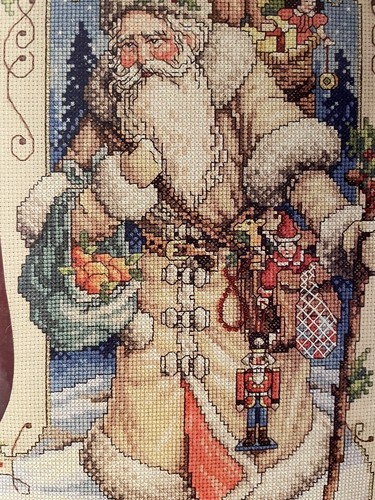 Janlynn Cross Stitch Kit Father Winter Stocking #023-3040 Sealed Victorian - Bild 3 von 6