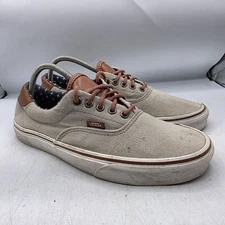Vans Old Skool Mens 10 Beige Sneaker Shoes Casual Walking Outdoors Skateboard