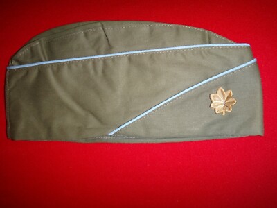 US Army Airborne PARAGLIDER MAJOR Rank Green Garrison Cap / Hat