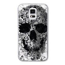 Custodia protettiva scarabocchio Samsung Galaxy S5 cover case fantasia slim bumper #493