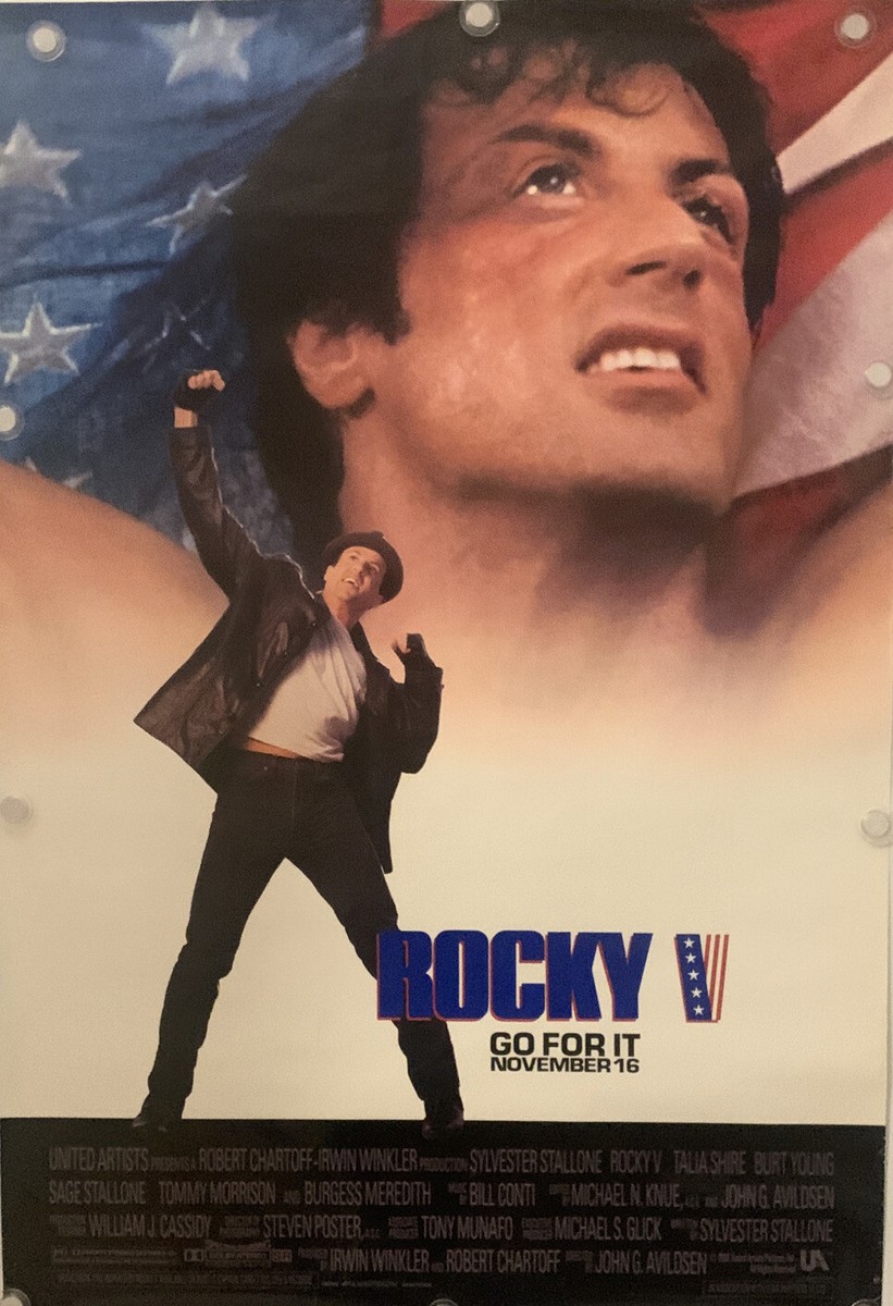 ROCKY V Original One Sheet Movie Poster - 1990 - SYLVESTER 