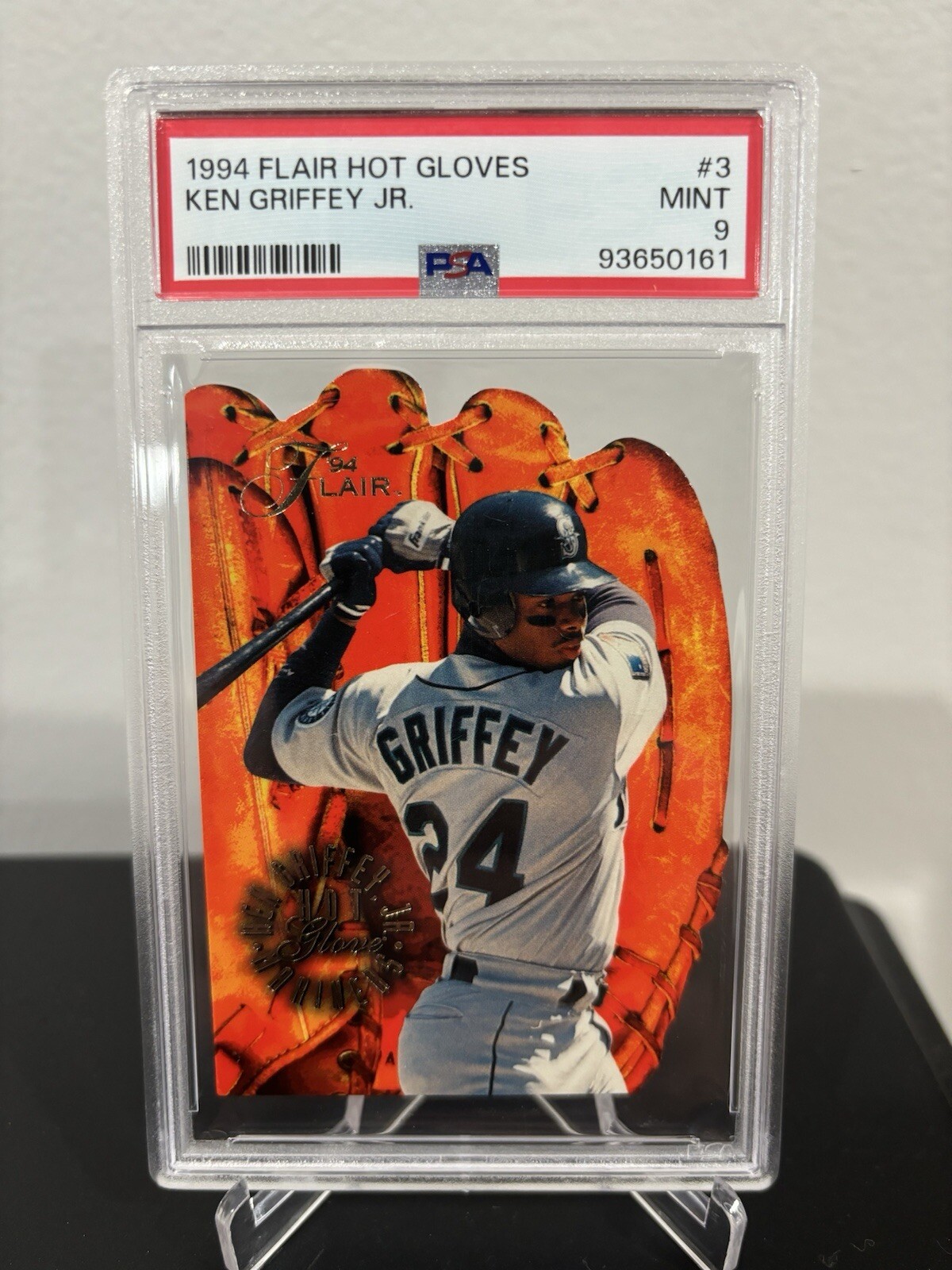 1994 Flair Hot Gloves Ken Griffey Jr #3 PSA 9 Mint