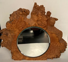 Gorgeous Hand Made Wood Slice Natural Wood frame Mirror Free Standing
