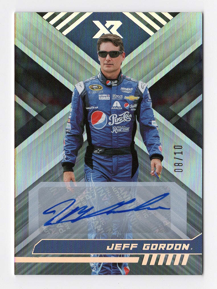 AUTOGRAPHED Jeff Gordon 2023 Panini Chronicles XR Racing SILVER