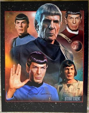 Authentic Star Trek Leonard Nimoy Signed Photo with COA