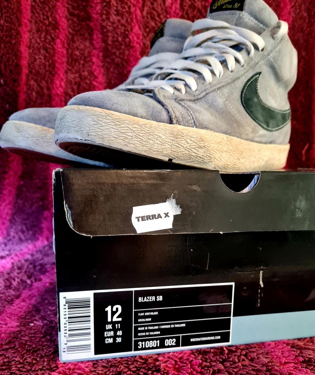 Nike Blazer SB Made in 81 Retro High EU 46 US 12 Flint Grey