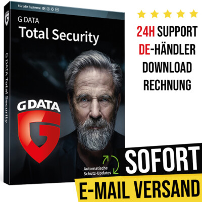 GData Total Security 2026- 3 Geräte - 1 Jahr - WIN/MAC/Android - Sofort-Download