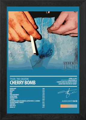 Tyler, the Creator - Cherry Bomb gerahmtes Wandbild Poster Leinwanddruck Bild