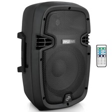 Pyle Powered Active PA System Loudspeaker Bluetooth w/ Microphone 8-Inch Bass...