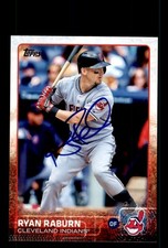 Signed Baseball Card Auto Ryan Raburn 2015 Topps #473 Cleveland Indians