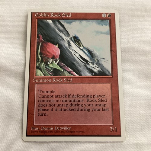 ***Goblin Rock Sled*** MTG 4th Edition Magic - 1995 - LP-NM - Picture 1 of 2