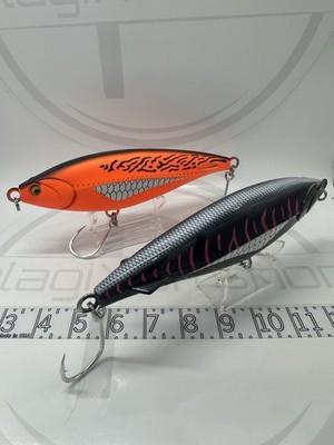 Clearance 2 Pack 8'' 71g Bluefin Tuna Mahi Mahi Popper Topwater Stick Baits