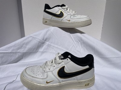 Nike Air Force 1 Low '07 LV8 Double Swoosh White Kids DM3322-100 New Authentic