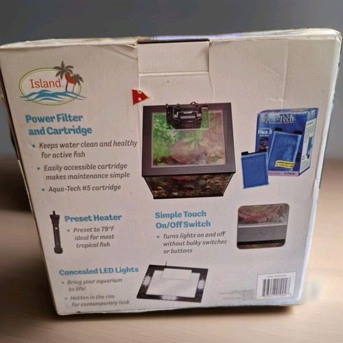 Island LED 7.5 Cube Aquarium Kit NIB - Picture 3 of 5