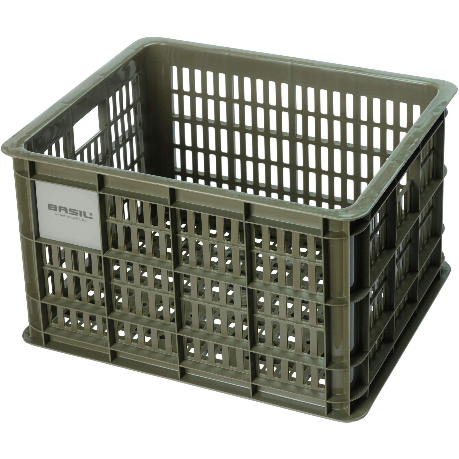 Basil Bicycle Crate Medium 29.5 litres green
