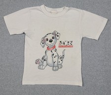 Vtg Disney 101 Dalmatians Kids T-Shirt Size 5-6 Medium Movie Cartoon 90s