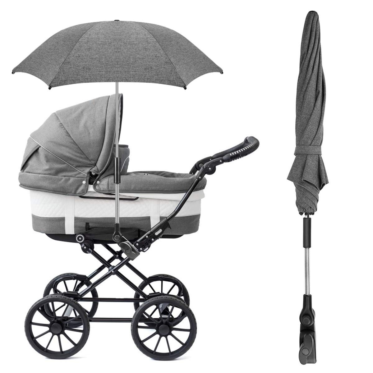 RIOGOO Ombrellone per passeggino universale 50 UV per bambini e neonati foto 6